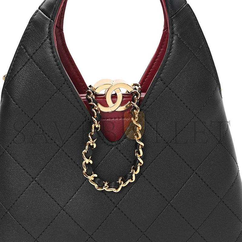 CHANEL MASTER CALFSKIN CHIC LADY SMALL SHOPPING TOTE (23*23*7cm) 